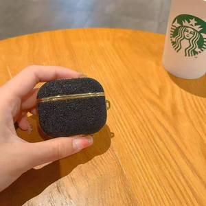 Sang Trọng Lấp Lánh Bling Rhinestone Tai Nghe Sạc Bìa Cho Apple Airpods 1 2 3 4 Pro 2 Chống Sốc Bảo Vệ Da Trường Hợp - Product Image 3