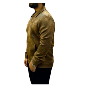 Offre Spéciale 2025 automne et hiver nouvelles vestes à glissière en cuir véritable de moto de grande taille pour hommes directement des fournisseurs indiens - Product Image 1