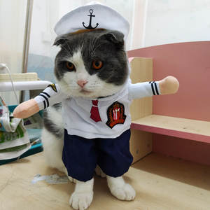 आधुनिक शैली के पालतू कुत्ते बिल्ली कोस्प्ले पोशाक मजाकिया हेलोलीन काउबॉय सवारी संगठन नायलॉन फ्लैनेल ठोस मजेदार पालतू सामान बनाया - Product Image 6