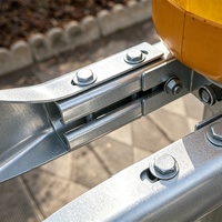 Barrera de Seguridad Vial Anticollisional de Rodillos Giratorios, Acero Galvanizado en Caliente, Diseño Flexible, Dimensiones Personalizables, Rellenable con Agua