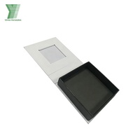 Boîte en carton rigide à charnières magnétiques personnalisée Yifeng, boîte cadeau de luxe pour chemise et vêtements avec couvercle transparent