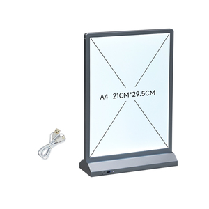 Trong suốt Acrylic bảng hiển thị bảng giá đăng ký Máy tính để bàn biển quảng cáo khách sạn nhà hàng - Product Image 5