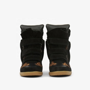 <span class=keywords><strong>Sneakers</strong></span> da <span class=keywords><strong>donna</strong></span> <span class=keywords><strong>con</strong></span> zeppa nascosta, plateau alto, tripla fascia a strappo, punta chiusa, scarpe da tennis <span class=keywords><strong>con</strong></span> tacco alto, chiusura in <span class=keywords><strong>velcro</strong></span>, leggere, estive - Product Image 4