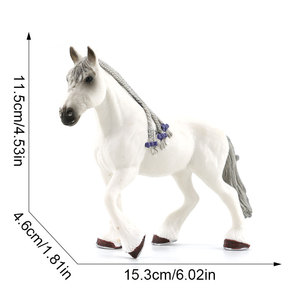 Modellino di simulazione animali selvatici transfrontalieri: Mucca, <span class=keywords><strong>Asino</strong></span>, Pecora, Ornitorinco, Cavallo, Mammut, Lucertola - Giocattolo cognitivo in PVC per la prima infanzia - Product Image 6