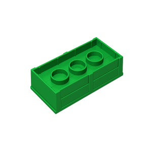 GoBricks GDS-D083รางหญ้า1X3ชิ้นส่วนอิฐขนาดใหญ่ - Product Image 3