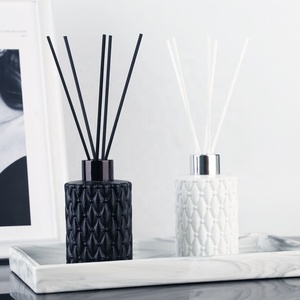 Cylinder Design Diffuser Black 150Ml 120Ml Empty Aroma Matte White Clear Packaging Blown Reed Oil Diffuser Perfume Glass Bottle