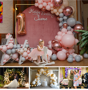 Arches de mariage pour cérémonie <span class=keywords><strong>Arche</strong></span> <span class=keywords><strong>rectangulaire</strong></span> pour ballons de 6,5 pieds Kit de support pour toile de fond - Product Image 5