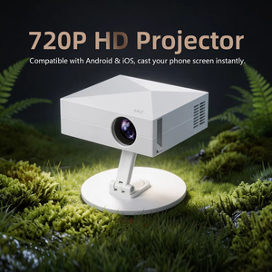 Mini projecteur intelligent Android 14, projecteur portable à courte focale, WiFi, LED, 720P, home cinéma - Product Image 1