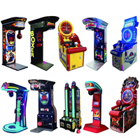 Machine de jeu d'arcade de boxe électronique personnalisée en gros, à monnayeur, pour salle de sport