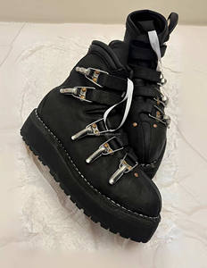 <span class=keywords><strong>Bottes</strong></span> de ski en cuir de veau pleine fleur doublées avec boucle, noires, pour femme, modèle Original <span class=keywords><strong>22</strong></span> Blkt Bison Riversed, doublées, pour homme - Product Image 2