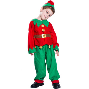 Costumes d'elfe <span class=keywords><strong>de</strong></span> <span class=keywords><strong>Noël</strong></span> festifs pour garçons filles et ensembles parent-enfant Costumes <span class=keywords><strong>de</strong></span> performance pour enfants d'elfe vert - Product Image 3