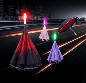 ร่มพับได้แบบตรง23 "ทันสมัยสำหรับผู้หญิงดีไซน์สวยพร้อมกรอบไฟเบอร์กลาสแบบปรับแต่งได้ตามต้องการ - Product Image 3