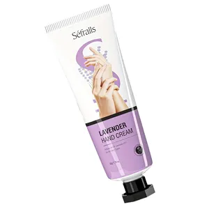 Crème pour les mains à la lavande personnalisée de marque privée crème hydratante pour les mains lisse élastique prévenir la sécheresse fissuration soin doux