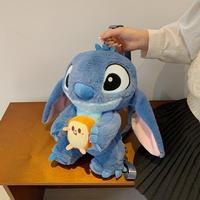 Sac à dos en peluche Kawaii Stitch pour dinosaure de haute qualité, jouet de dessin animé mignon pour filles, cadeau de vacances, marque OEM, âges
