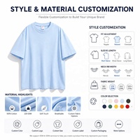 T-shirt long tissé personnalisé avec logo, 220 GSM, 88% polyester, 12% élasthanne, coupe ample et régulière, unisexe, col rond, vierge, vente en gros