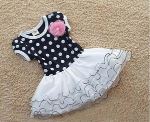 Girls Dot Vest <b>Dress</b>, Cake Skirt <b>Dress</b> - Product Image 1