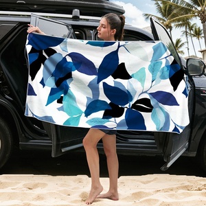 Toalla de baño magnética de secado rápido para playa de verano transfronteriza, tapete de yoga portátil de fibra ultrafina absorbente de agua personalizado - Product Image 6