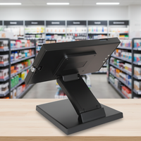Nouveauté RUIGUAN Support de tablette pliable en métal pour bureau avec verrouillage Compatible avec iPad pour système de caisse