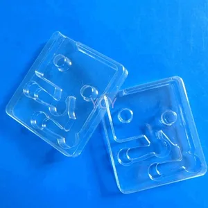 Customized Clear Insert Pvc Slide Plastic Electronic Blister Packaging Tray