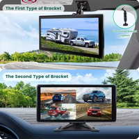 Monitor de Seguridad ADAS con Pantalla Táctil de 10.36 Pulgadas y 6 Canales, Cámara con Radar de Punto Ciego Inteligente, Sensor de Alarma de Punto Ciego para Camiones, Grabadora DVR