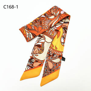Printemps nouveau Vintage femmes cajou petit <span class=keywords><strong>foulard</strong></span> en <span class=keywords><strong>soie</strong></span> longue Satin cou écharpe dessin animé pour sac poignée bandeau ruban <span class=keywords><strong>AliExpress</strong></span> - Product Image 5
