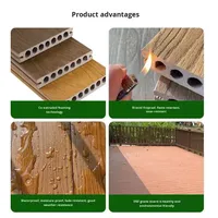 Planche de terrasse extérieure en composite bois-plastique co-extrudé, étanche et emboîtable – Écologique pour Jardin, Parc, Entrepôt