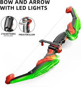 LED Light up Archery Toy Set WithTarget & Quiver, Indoor and Outdoor Toys for Children Boys Girls,Kids Bow and Arrow Set - Product Image 4