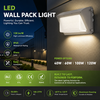 Lampe murale LED extérieure à cellule photoélectrique, super lumineuse, puissance 120W/100W/80W/60W, 3 températures de couleur réglables (3000-4000-5000K)