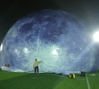 4m 5m 6m 7.5m Ballon géant à éclairage LED pour lune Ballon gonflable pour décoration planète système solaire