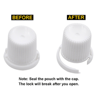 Pochettes D'Emballage en Plastique Transparentes pour Boissons Liquides, Jus, Eau, avec Bec Verseur (250 ml, 500 ml)