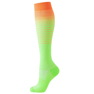 Wholesale 15-20 mmHg Graduated <b>Compression</b> Nurse <b>Knee</b> High Socks Sports Athletic Grade Support Running Socks High Quality - Product Image 6