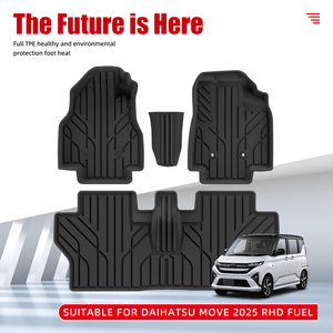 Alfombrilla de coche 3D TPE de alta calidad, revestimientos impermeables para coche, revestimientos antideslizantes para suelo, alfombrilla a prueba de polvo para coche para DAIHATSU MOVE 2025 RHD Fuel - Product Image 2