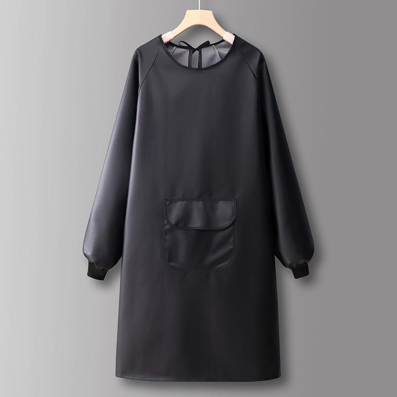 Tasca con patta Black-QF805Long SleevePUWaterproof