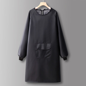 Grembiule da lavoro personalizzato da cucina da <span class=keywords><strong>uomo</strong></span> e da donna per la ristorazione impermeabile a maniche lunghe a prova di olio nuovo Design - Product Image 6