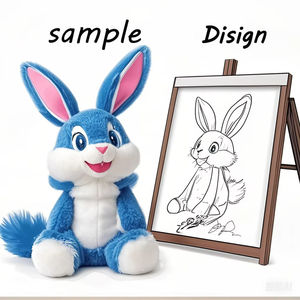 Ours en peluche personnalisable en tissu de coton, jouet anti-stress, variété de tissus : Velboa, feutre, laines, caoutchoucs, plastiques, fourrures, pour bébés - Product Image 2