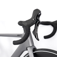 Vélo de route en fibre de carbone homologué CE, 24 vitesses, transmission électronique sans fil, freins à disque hydrauliques, vélo aérodynamique