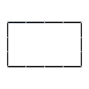 จอโปรเจคเตอร์แบบโปร่งแสงสำหรับเสียง ขนาด 100 120 นิ้ว สีขาว ผ้าทอ รูปแบบ 16:9 ขอบบาง ติดตั้งแบบคงที่ สำหรับ HDTV เสียงและภาพคมชัด - Product Image 2