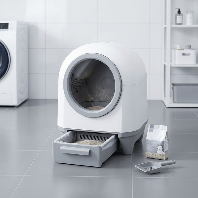 WiFi APP Control Smart Cat Litter Box Automatic Self Cleaning Electric Pet Toilet With Sensor
