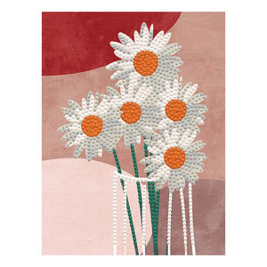 5D fai da te pittura a diamante <span class=keywords><strong>tulipani</strong></span> ricamo a fiori pieno quadrato e trapano punto croce mosaico decorazione per la casa carta stampata stile cartone animato - Product Image 2