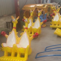 Máquina de Brincos Canguro para Interiores/Exteriores, Atracción de Fibra de Vidrio para Parques Temáticos y Ferias, Capacidad para 16 Personas, Diseño 3D Gratuito