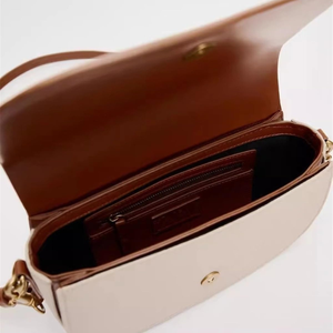 Bolso <span class=keywords><strong>de</strong></span> mano <span class=keywords><strong>de</strong></span> PU para mujer con cremallera, ligero, impermeable, correa cruzada, <span class=keywords><strong>diseño</strong></span> portátil, gran uso diario, Características interiores suaves, fácil acceso - Product Image 3