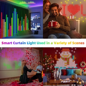 400 <strong>LED</strong> Smart Curtain <strong>Lights</strong> <strong>String</strong> <strong>Lights</strong> With App Remote Control Music Sync Christmas Curtain <strong>String</strong> Outdoor Fairy <strong>Lights</strong> - Product Image 6