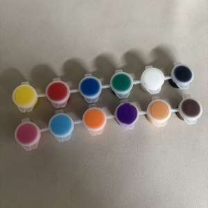 Juego <span class=keywords><strong>de</strong></span> Pinceles Daqian Personalizado <span class=keywords><strong>de</strong></span> 6 Piezas con 12 Colores <span class=keywords><strong>de</strong></span> Pigmento Acrílico <span class=keywords><strong>de</strong></span> 3 ml al por Mayor con Dos Pinceles - Product Image 3