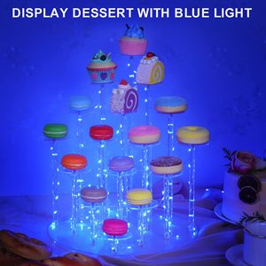 Fabrika Toptan Satış Ekolojik Dostu 16 Katlı Akrilik Cupcake Standı Işıklı Mezuniyet Partisi Düğün Doğum Günü İçin Teşhir Standları - Product Image 3