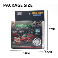 YZMODEL 1:64 5CH 30M Coche a Control Remoto Portátil 2.4G con Luces Recargables y Velocidad Ajustable, Miniatura de Aleación Fundida a Presión
