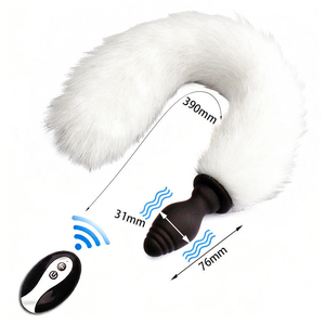New Eco-Friendly USB Rechargeable Wireless <b>Remote</b> Control Silicone Body Massager for Female Male Play Mini Butt <b>Vibrator</b> Device - Product Image 3