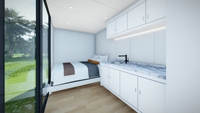 Maison de conteneur Apple de luxe de haute qualité, personnalisable, villa contemporaine en acier léger, cadre en acier isolé thermiquement, bureau