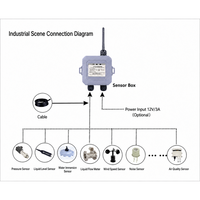 Perangkat Akuisisi Data LoRaWAN Multi Antarmuka RS485 ADC UART I2C GPIO dengan Baterai 19000mAh untuk Jaringan Sensor