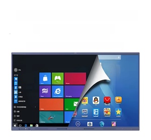 Écran interactif numérique 4K, panneau plat, système d'exploitation Android pour réunions, interface, tout nouveau tableau blanc interactif intelligent - Product Image 3