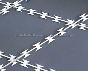 Fil de fer barbelé galvanisé anti-escalade, grillage concertina, protection de construction Bto-16 22 - Product Image 1